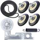 Upgraded Dryer Repair Kit Compatible with LG Kenmore Dryers Includes 4581EL2002C Dryer Drum Roller 4400EL2001A Dryer Belt 4561EL3002A Idler Pulley and SpringFigures 6 and 7 are Fit Models