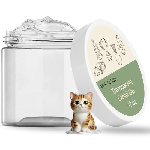 12 oz Exhibit Gel for Museum, Removable Clear Museum Paste Putty Wax, Reusable Exhibit Putty, Fixed Collection Artifacts,Decorations,Glass and Action Figures to Prevent Vibration and Falling