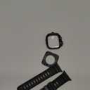 amBand Compatible for Fitbit Versa 4/3/2/ Fitbit Versa Lite/Fitbit Sense 2/ Fitbit Sense Bands with Case, Protective Smartwatch Case Strap Rugged Sport Protector Wristbands Men Black