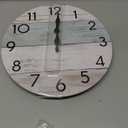 Wall Clock Silent Non-Ticking Wooden Clocks Battery Operated 10 Inch Small Country Retro Rustic and Beach Style Decorative for Living Room, Kitchen, Home,Bathroom, Bedroom (Blue)