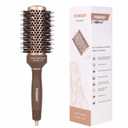 FIXBODY Hair Brush, Round Brush for Blow Drying, Curling, Styling, Nano Thermal Ceramic & Ionic Tech, Boar Bristle, Volume & Shine, Brown (3 Inch, 1.7 Inch Barrel)