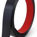 Gaahing 196.8" x 1" Matte Black Molding & Wall Trim, Flexible Peel and Stick Decorative Strip for Tile, Mirror, Ceiling, Floor, Panel, Cabinet