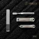 2 x FERYES Nail Clippers Set - Premium Quality Stainless Steel Toenail and Fingernail Clipper for Manicure - 4PCS Nail Care Tool Kit
