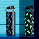 24 oz Insulated Water Bottle for Women: Meoky Glow in the Dark Water Bottle with 2-in-1 Straw and Spout Lid - Leak Proof, Cold for 24 Hours, Fits in Car Cup Holder, BPA-Free for Sports Travel, Moonlit