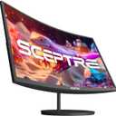 Sceptre Curved 27-inch Prime Monitor up to 100Hz 1080p, HDMI x2, VGA, 99% sRGB, Built-in Speakers, R1500, Machine Black 2025 (C275W-1920RN Series)