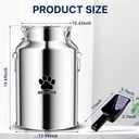 40Lbs Large Metal Dog Food Storage Container, Stainless Steel Dog Food Storage Tank, Multifunctional Storage Bin with Lid and Spoon, Food Storage Container for Big Dogs, Keep Fresh, Easy to Clean