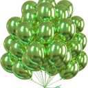 PartyWoo Metallic Green Balloons 50pcs 12 Inch Metallic Apple Green Latex Helium Balloons for Graduation Spring Forest Summer Wedding Engagement Baby Shower Birthday Party Decorations Green-G121