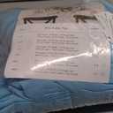 IVAPUPU 2 Pack 8FT Table Cloth for Rectangular Fitted Events Stretch Blue Mist Table Covers Washable Table Cover Spandex Tablecloth Table Protector for Party, Wedding, Cocktail, Banquet, Festival