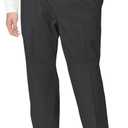 Dockers Mens Relaxed Fit Signature Khaki Lux Cotton Stretch Pants - Pleated (44W x 32L, Steelhead)