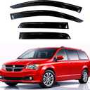 KPY Rain Guards Fit for 2008-2020 Dodge Grand Caravan, Out-Channel Window Visors Vent Wind Deflectors 4PC, Car Accessories for 2008-2016 Chrysler Town Country, 2009-2012 Volkswagen (VW) Routan