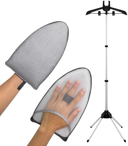 Steamer Hanger Stand with Garment Steamer Ironing Gloves,Garment hanger for steaming clothes,Steam rack for clothes,Handheld garment steamer rack Steamer Hanger Stand with Garment Steamer Ironing Gloves,Garment hanger for steaming clothes,Steam rack for clothes,Handheld garment steamer rack