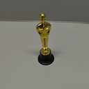 Bedwina Gold Trophy Award Mini Trophies Bulk - (Pack of 12) 6 Inch Tall Plastic Golden Statue Award, Party Themed Decorations, Winners or Appreciation Gifts Game Prizes for Adults & Kids