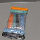 Waterproof Phone Pouch Bag - 8.5in Water Proof Cell Phone Case for Beach Travel Must Haves, Waterproof Phone Holder with Lanyard for iPhone 16 15 Pro Max Galaxy S24 Ultra Pixel 8 Pro, Cruise Essentials ([Black+Mint+Blue+Orange] Waterproof Phone Pouch)