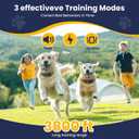 Wireless Dog Fence, Electric Fence for Dogs,Training Collar with Remote Control 3800FT Range, Portable Dog Perimeter Collar with 3 Training Mode Flash Light & Waterproof for 2 Dogs Collar
