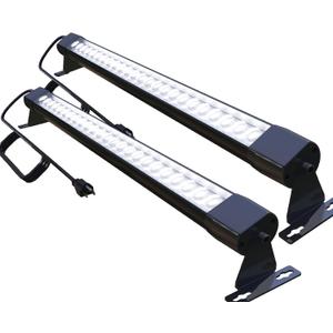 72W LED Wall Washer Light Bar, 4FT 5000K Daylight Cool White Wall Washer Lights, 3850lm IP67 Waterproof Outdoor Led Light Bar for Building Landscape Garden Commercial, Plug in, 2 Pack