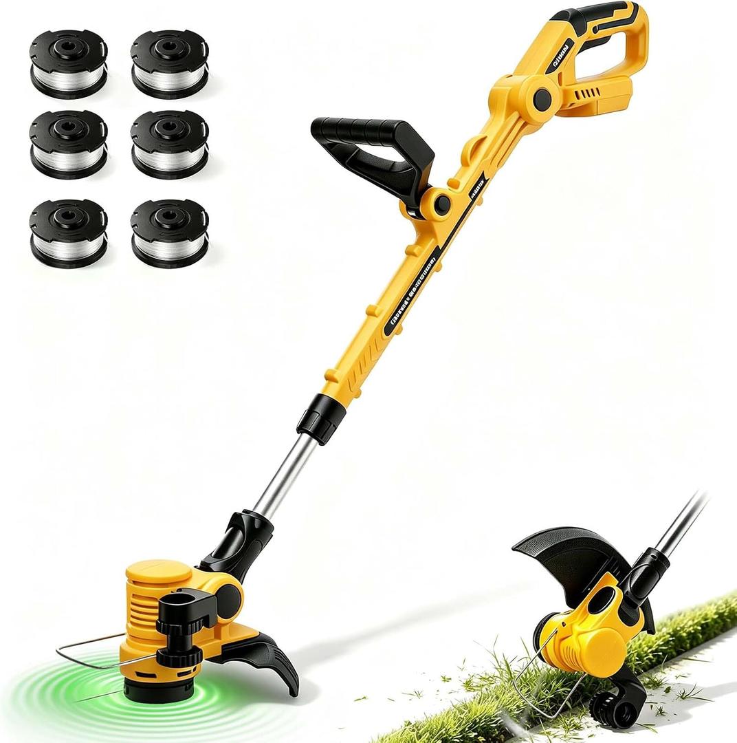 Weed Wacker Cordless Compatible with DEWALT 20V MAX Battery (No Battery)