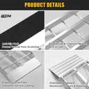BEJONI 43'' Aluminum Loading Ramp, 1500 Lbs Capacity Loading Ramps for Riding Mower, Portable Anti-Slip Shed Ramps for Lawn Mower, Dirt Bike, ATV, Motorcycle, Trailer, Lightweight, 2PCS