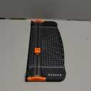 Evteck Paper Cutter 12 Inch Paper Trimmer Slider Crafting Scrapbooking Supplies for A4 Vinyl Photo Cardstock with Security Blade and Foldable Ruler (Black)