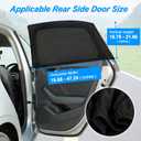 Car Window Shades, 2 Pack Breathable Car Window Shade for Baby for Side, Super Stretchy Sun Shade for Car Window for Baby Block Sun Heat and Harmful UV Rays, Universal Fit Most (98%) of Cars, SUV