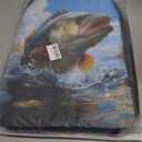 Kids Backpack Print School Bookbag Travel bag for Elementary Students Teens Girls Boys (Bass Fish)