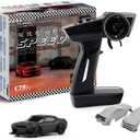 TurboRC 1:76 Mini Sports Car 4CH 2.4GHZ Remote Control Full Proportional RTR Kit with 2 Replaceable Body Shell (C75-Black)