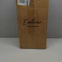 Emliviar 20" Farmhouse Outdoor Pendant Light, Large Outdoor Hanging Light for Porch Gazebo, Black Finish Aluminum with Seeded Glass Shade, DE279H-M BK (Large - 1 Pack)