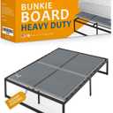 Meliusly Heavy Duty 10mm Bunkie Board Full Size (54"x75'') Patent Pending Low Profile Bed Board Design - Breathable, Noise Minimizing, Moisture Resistant Bunkieboards, Low Profile Bed Support
