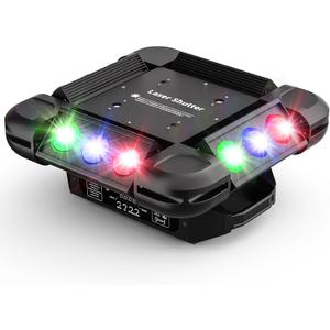 Moving Head Light, FODEXAZY DJ Lights 12LEDs 150W R/G/B/W Beam 4-in-1 Strobe Stage Light with 16CH/64CH DMX512 and Sound Activated for Wedding Disco Dj Party Christmas