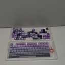XVX Side Print Keycaps, Shine Through Double Shot PBT Keycaps, Custom Key caps 60 65 75 100 Percent, Gradient Purple 136 Keys Set, OEM Profile, Minimalist Style for Cherry Gateron MX Switches Keyboard