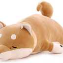 30'' Shiba Inu Plush Stuffed Animal, Giant Stuffed Animals for Anxiety, Big Shiba Inu Corgi Plush, Dog Plush Pillow Hugging Pillow Sleeping Dog Cushion Soft Plush Toy Big Stuffed Animals Kawaii Decor