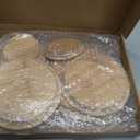 TERESRY Replacement Wooden Lids for Pyrex, Anchor Hocking Glass Containers, Bamboo Lids for Pyrex Glass Bowls, Bowl Covers with Leakproof Silicone Gasket 1CUP*2+2CUP*3+4CUP*2+7CUP*2