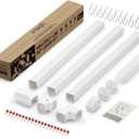 Mini Split Line Set Cover 3 Inch 12.5Ft, Easy to Install Lineset Cover Kit for Mini Split with Instruction, DIY Decorative PVC White Kit for Minisplit and Central AC Systems with 7000-24000 BTU