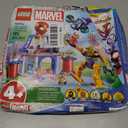 LEGO Marvel Team Spidey Web Spinner Headquarters Building Toy - Pretend Play Spidey and His Amazing Friends Toys Playset for Boys & Girls, Ages 4+ Years - 3 Superhero Minifigures - 10794
