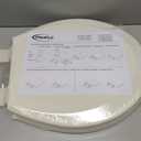 PROFLO PFTSWEC1000 Round Closed-Front Toilet Seat with Quick Release and Lid - Biscuit