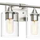 XPEHK 4-Light Bathroom Light Fixtures,Brushed Nickel Vanity Lighting Fixtures,Modern Wall Lighting Sconces for Mirror Bedroom Living Room Vanity Table Hallway