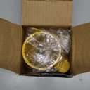 METOWARE 5th Wheel King Pin Lock with Warning Tag for 5th Wheel, RVs, Semi Trailers and Campers (Yellow)