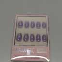 Glamnetic Press On Nails - Mermaid's Tail | Short Oval Purple Cat Eye Fake Nails with a Velvet Finish, Salon Quality Summer Nails | 15 Sizes - 30 Nail Kit with Glue