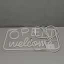 Open Signs for Business, 16"X 9" Bright LED Neon Open Sign Powered by USB with ON/OFF Switch, Adjustable Brightness Open Sign for Bars, Hotel, Stores, Coffee, Window, Wall, Party (Pink&Blue&Yellow)