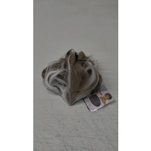 Grandma Wig Light Grey Fluffy Senior Women Wig Cosplay Party Dress