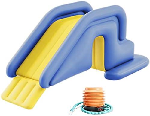 Pool Slide Inflatable Swimming Water Slide, Summer Swimming Pool Supplies Universal Trampoline Ladder Backyard Slide