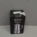 CUISINOX Roma Satin Stainless Steel Moka Pot Stovetop Espresso Maker, 4-Cup (6 oz)