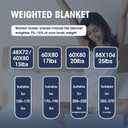 yescool 20lbs Pink Grey Weighted Blanket for Adults 60"x80", Cooling, Heavy, Breathable with Glass Beads, Queen Size, Machine Washable