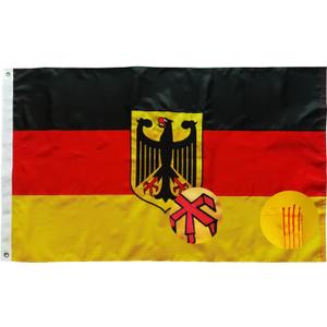 German Ensign Flag 3x5Ft- 210D Germany Eagle Flag Sewn Stripes Embroidered Outdoors Indoors Heavy Duty Oxford With Brass Grommmets