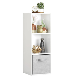 Whitmor 3 Cube Bookcase Stackable MDF Storage Organizer 11 Inch
Stackable MDF design, 3 open-front cube, 30 lb capacity per cube, easy assembly, white finish.