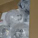 FDPBY Mid Century Globe Pendant Light with Clear Glass for Kitchen Island Modern Balck Finish Hanging Light Fixture Retro Round Pendant Lighting for Living Room Bedroom Entryway (3 Lights)