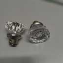 Tuff Stuff Tools Mortise Lock Crystal Glass Door Knob Replacement Set, Brass Finish Base