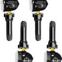 4Pcs TPMS Sensor, 315Mhz OE F2GT1A180AB F2GT1A150AB F2GZ1A189A Pre-Programed Tire Pressure Monitoring System Compatible with Ford F-150 Edge Ranger/Flex/Mustang/Explorer/Lincoln MKS Set of 4