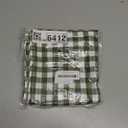 CARRIE HOME Sage Green Farmhouse Plaid Pillow Covers 16x16 Set of 2, 16 x 16 Spring Outdoor Checkered Pillows, Green and White Buffalo Plaid Throw Pillows (No Pillow Inserts)