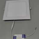 Aolyty 18W Ultra Thin LED Ceiling Panel Light 8.89" Recessed Square Downlight for Home, Office, Mall, Low Energy Consumption Non Dimmable 6000K (White)