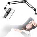 Tablet Stand for Bed,360 Degree Rotating Bed Tablet Mount Holder Stand with Aluminum Arm for iPad,iPhoneXS,N-Switch, Amazon Kindle Fire,or Other 4.7~12.9 inch-Screen Devices